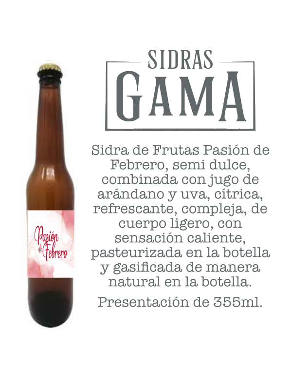 Sidra de Frutas Pasión de Febrero