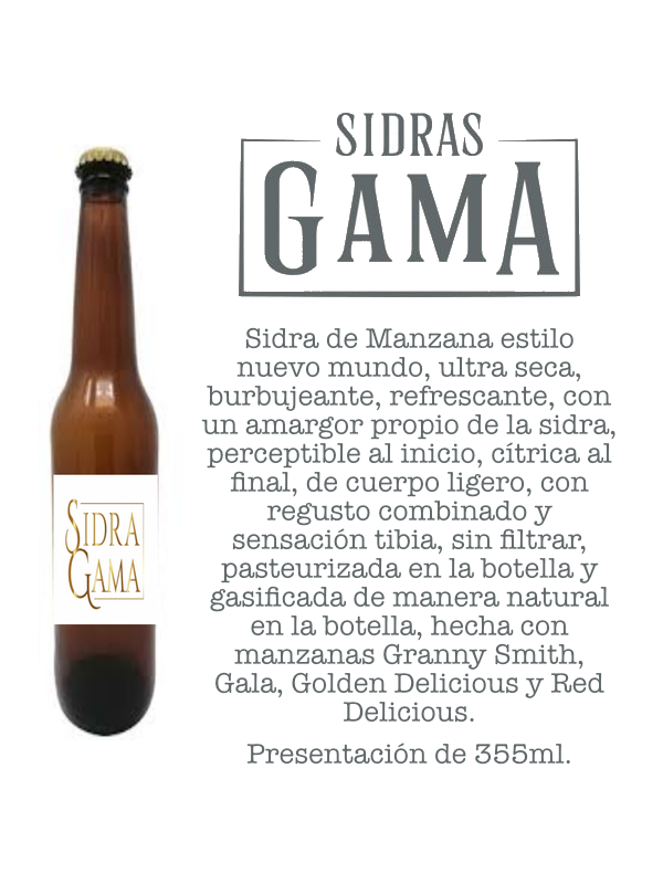 Sidra de Manzana Artesanal | Sidras Gama | EcoTianguis Patria