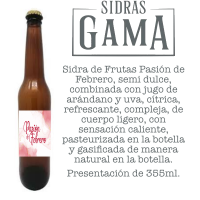 Sidra de Frutas Pasión de Febrero